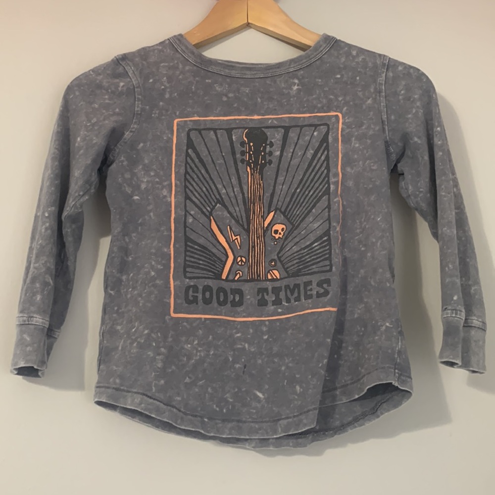 Old Navy Boys Vintage “Good Times” Guitar Long Sleeve Tee - Picture 2 of 8